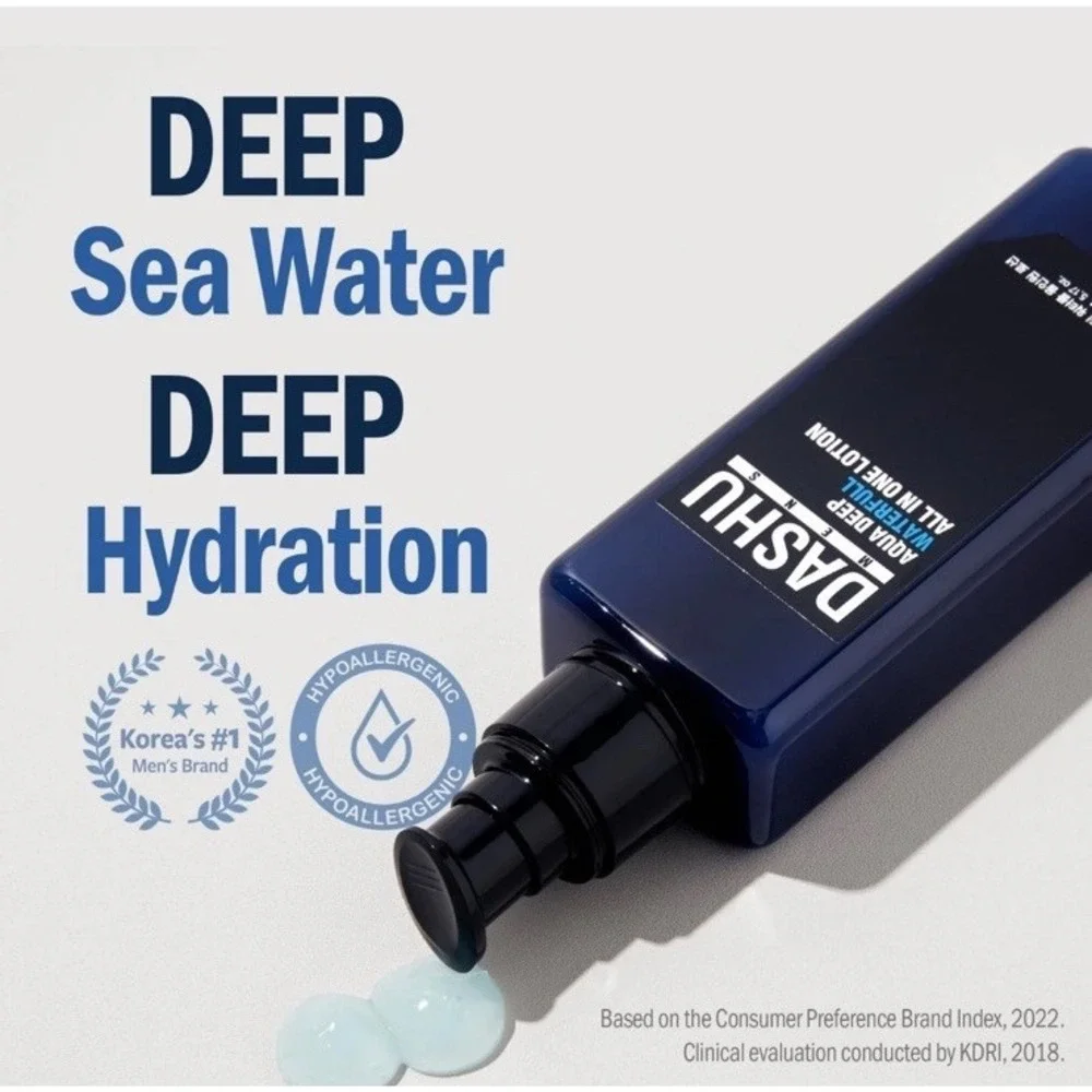 Aqua Deep Waterfull All-in-One Face Lotion for Men |‎ Hydrating Age-Defying